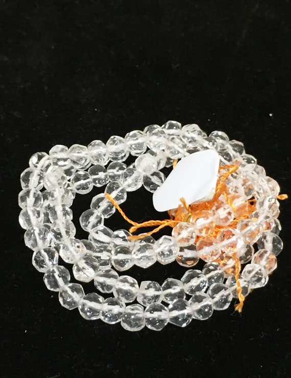 Sphatik Mala Diamond Cut Lab Certified 108 Beads approx 6 mm 100% Original &amp; Natural Crystal